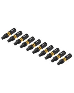 DWTDWAF1SQ2IR10 image(1) - DEWALT 1In Square #2 Flextorq 10Pk