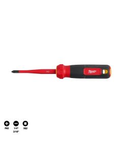 MLW48-22-2216 image(1) - Milwaukee Tool 4-in-1 1000V Insulated Slim Tip Multi-Bit Screwdriver