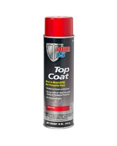 POR-15 INC 46118 Top Coat DTM Paint, 15 oz Aerosol Can, Safety Red, Liquid, 30 to 60 min Curing