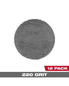 MLW48-80-6220 image(3) - Milwaukee Tool 3 Inch 220 Grit Mesh Sanding Discs with POWERGRID Tear Resistant Mesh &hyphen; (12 PK) + Pad Saver