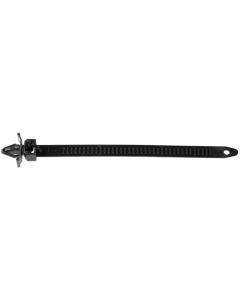 AVC14298 image(0) - AUVECO 14298 Releasable Cable Strap, 140 mm L x 8 mm W, Nylon, Black