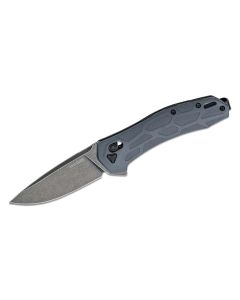KER2042 image(1) - Kershaw Covalent Manual Open DuraLock Drop Point Blade EDC Folding Pocket Knife with BlackWash Finish - Gray