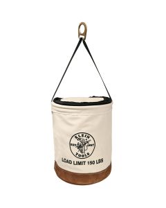 KLE5104FR image(0) - Klein Tools Canvas Bucket, Flame-Resistant, 12-Inch