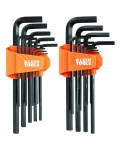 Klein Tools L-Style Long Hex Key Set, SAE and Metric, 22-Piece