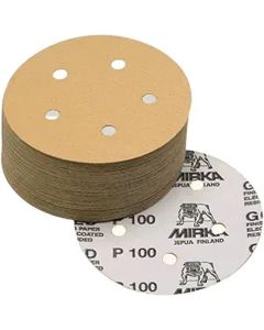 MRK24342080 image(0) - Mirka Abrasives Iridium 24-342-080 Semi-Open Coated Abrasive Disc, 6 in Dia, Aluminum Oxide/Ceramic Abrasive, Gray