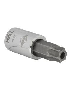 MAY16234 image(1) - Mayhew Mayhew T55H Tamper Torx&reg; Short Insert Socket Bit, 3/8-Inch Drive