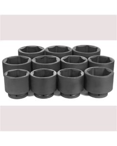 GRE9011 image(1) - Grey Pneumatic 1" Dr. 11 Piece Fractional Set 3-1/8" - 4-1/2"