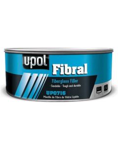 UPO0754 image(0) - U Pol Products FIBRAL UP0754 Fiberglass Filler, 1 L Can, Yellow, Fibrous/Paste
