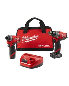 MLW2596-22 image(1) - Milwaukee Tool M12 FUEL 2-Tool Combo Kit: 1/2" Drill Driver and 1/4" Hex Impact Driver