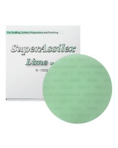 Eagle Abrasives, Inc. (25)Super Assilex 193-1509 Sanding Disc, 6 in Dia, K1000 Grit, Lime, No Holes