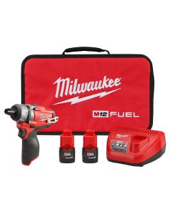 MLW2402-22 image(1) - Milwaukee Tool M12 FUEL 1/4" Hex 2-Speed Screwdriver Kit