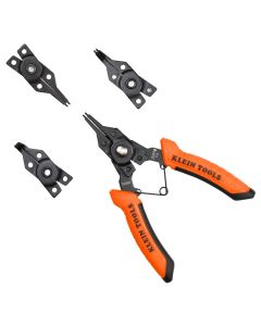 KLE73066 image(1) - Klein Tools 6-in-1 Interchangeable Snap Ring Pliers