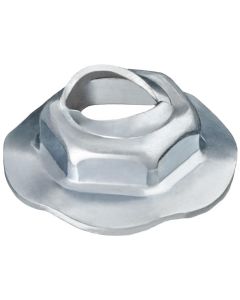 AVC12255 image(0) - AUVECO THREAD CUTTING NUT 6.3MM STUD SIZE - ZINC