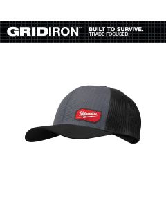 MLW505GDC image(0) - Milwaukee Tool GRIDIRON Snapback Trucker Hat - Gray