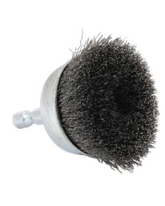 FOR72730 image(1) - Forney Industries Cup Brush, Crimped, 2 in x .008 in x 1/4 in Hex Shank