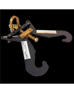 SRWFS512I-GY-6FT image(0) - FALL SAFE Lanyard - STRETX Series - Shock-Absorbing - Twin Leg - Aluminum Rebar Hooks - Length: 6-feet