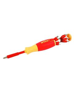 WIH38051 image(0) - WIHA Tools 14 Piece Insulated Pop-Up Bit Holder Set - Slotted, Phillips, Square, Torx