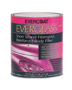 Fibre glass Evercoat EVERGLASS 100622 Short Strand Fiberglass Reinforced Body Filler, 1 gal Can, Blue/Green, Paste