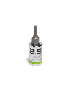 Grip Edge Tools 2.5mm 1/4" Dr Short RPT Hex Bit Socket