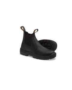 BLU491-070 image(0) - Blundstone Soft Toe Elastic Side Slip-on Boot, Water Resistant, Kick Guard, Black, AU size 7, US size 8