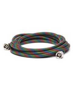 Iwata 10-ft Braided Nylon Air Hose with Two 1/4-inch Fittings