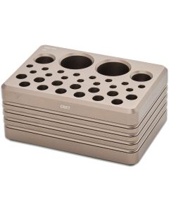 CRK9916 image(0) - CRKT (Columbia River Knife) Driver and Bit Storage Block Accessory Aluminum Handle - Silver