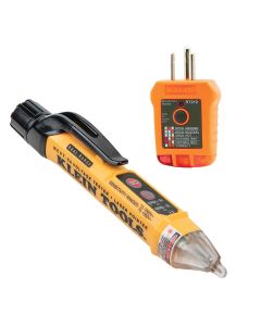 KLENCVT5KIT image(0) - Klein Tools Dual Range NCVT and GFCI Receptacle Tester Electrical Test Kit