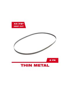 MLW48-39-0524 image(2) - Milwaukee Tool 18 TPI Standard Deep Cut Portable Band Saw Blade 2PK
