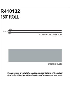 SHARPLINE CONVERTING INC MS, 3/16" X 150'; Pewter Metallic