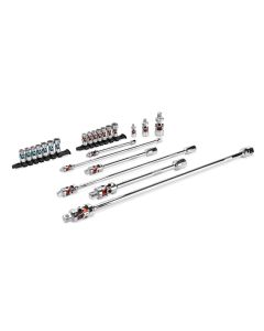TIT85499 image(0) - Titan 23 pc. Auto-Flex™� Socket and Extension Set