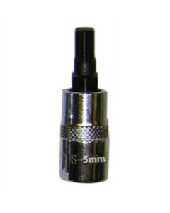 VIMHM-5MM image(1) - VIM Tools 5 mm Hex Bit, Chrome 1/4 Inch Square Drive Bit Holder
