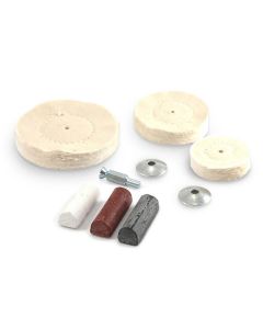 Forney Industries Buffing Kit, Drill Mounted, 7-Piece