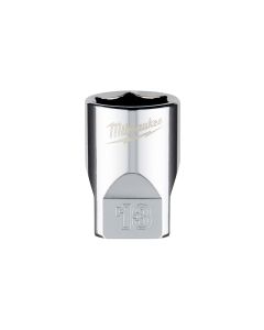 MLW45-34-9039 image(1) - Milwaukee Tool Milwaukee Tool 1/4" Drive 13mm Metric Socket with FOUR FLAT Sides, 6-Point, Vanadium Steel, Chrome
