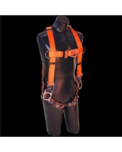 SRW803500 image(0) - FALL SAFE Safety Harness - A-SERIES - Vest-Style Positioning Climbing - Back / Front / Side, Pass Through, Tongue Buckle - Size: 2XL