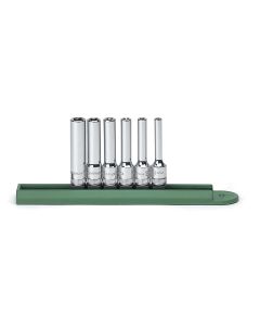 KDT80322 image(1) - GearWrench 6 Piece 1/4 Inch Drive Deep External Torx Socket Set