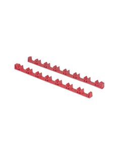 ERN6040 image(1) - Ernst Mfg. 14 Tool No-Slip Low Profile Screwdriver Rails, Red