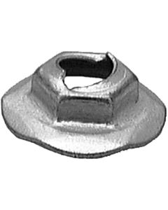 AUVECO AP10733 Hex Washer Thread Cutting Nut, 5/16 in Stud x 1/2 in Across Flats, Zinc