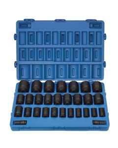 GRE8029D image(1) - Grey Pneumatic 3/4" Dr. 29 Piece Deep Fractional Master Set 3/4-2-1/2"
