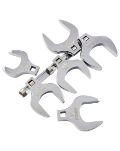SUN9722A image(1) - SUNEX 6 Pc 1/2" Dr Full Polish SAE Jumbo Crowfoot Wrench