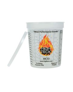 HITMC32L image(0) - High Teck Products MC32L Lid, Polypropylene, For 1 qt Mixing Cups