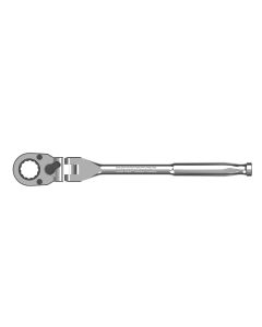 GripEdge Tools GripEdge 1/4" Drive Standard Flex Head 7/16 Hex Low Profile Dual Action Driver Ratchet