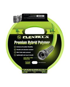 LEGHFZG515YW image(1) - Legacy Manufacturing Flexzilla Garden Hose, 5/8" x 15', 3/4" - 11 1/2 GHT