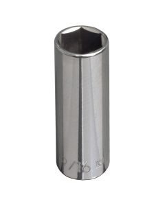 KLE65708 image(0) - Klein Tools 7/8-Inch Standard 12-Point Socket, 3/8-Inch Drive