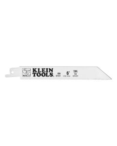 KLE31727 image(0) - Klein Tools Reciprocating Saw Blades, 14 TPI, 6-Inch, 5-Pack