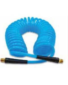 BluBird 1/4" 15' Braided PU Recoil Air Hose 300 PSI