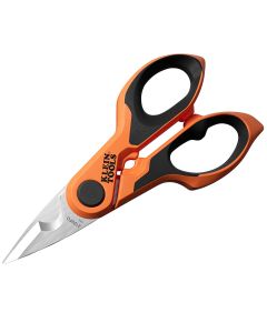 Klein Tools Compact Cable Stripping Electrician Scissors, 6-Inch