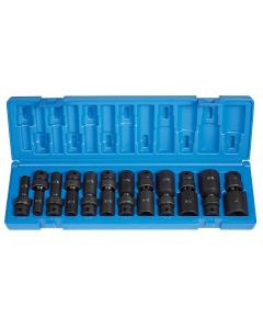 Grey Pneumatic 3/8" Dr. 12 Piece Deep Length Fract. Universal Set