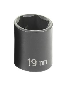 GRE1019M image(1) - Grey Pneumatic 3/8" Drive x 19mm Standard Socket