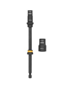 DEWALT  7mm & 8mm Socket, 10mm & 13mm Socket, with 6&rdquo; Extension