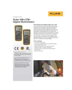 FLU17BPLUS image(5) - Fluke 17B+ Digital Multimeter Basic DMM W/Temperature, CAT III